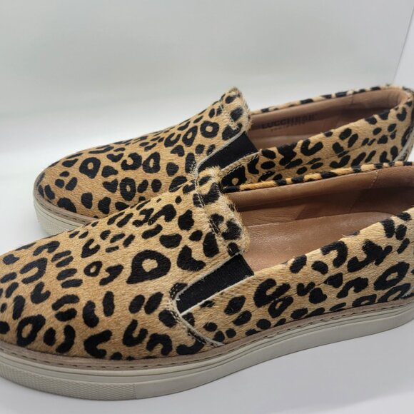 Lucchese Women 9M Leopard Cowhide Loafers Casual Shoes Made in Brazil Excellent - Picture 5 of 16